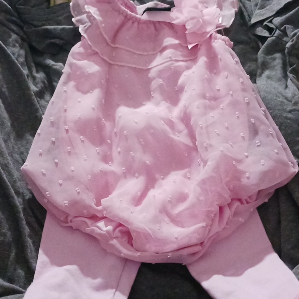 Pink baby outfit